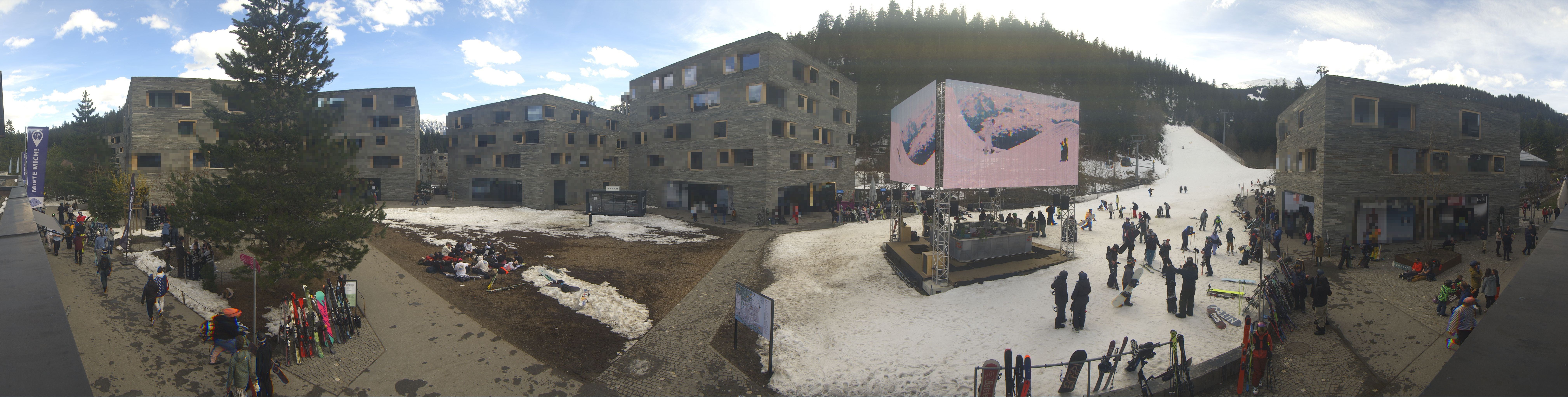 Archived image Webcam Laax - Hotel Rocksresort