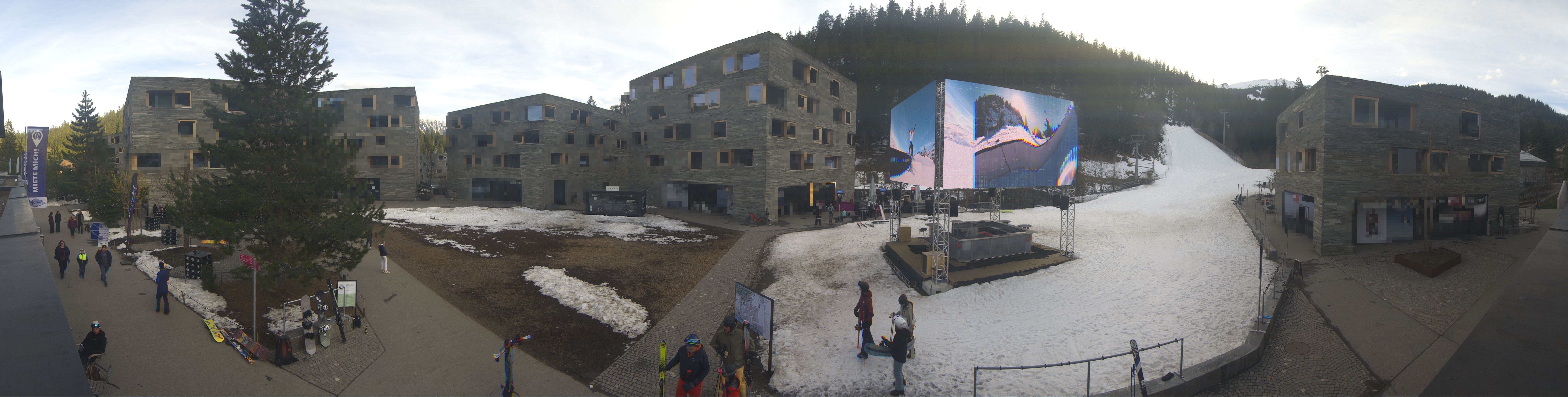 Archived image Webcam Laax - Hotel Rocksresort