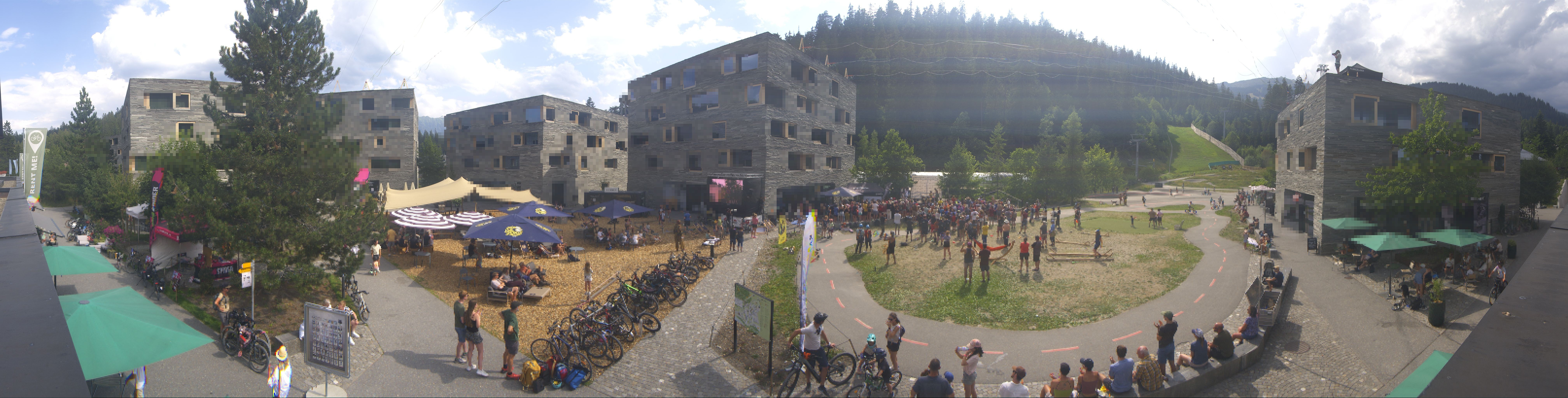 Archived image Webcam Laax - Hotel Rocksresort