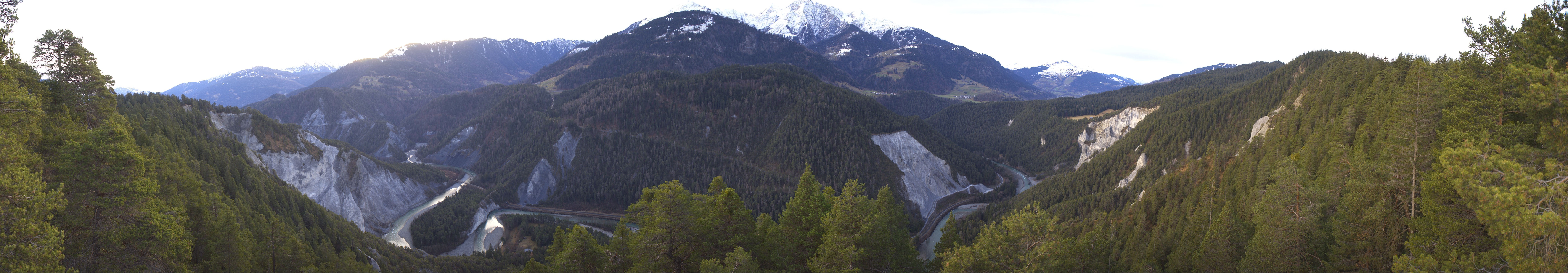 Archiv Foto Webcam Rheinschlucht - Swiss Grand Canyon