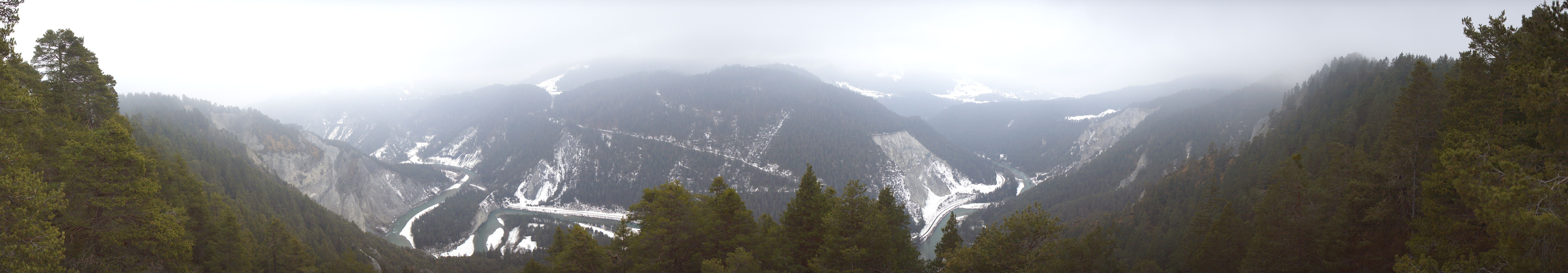Archiv Foto Webcam Rheinschlucht - Swiss Grand Canyon