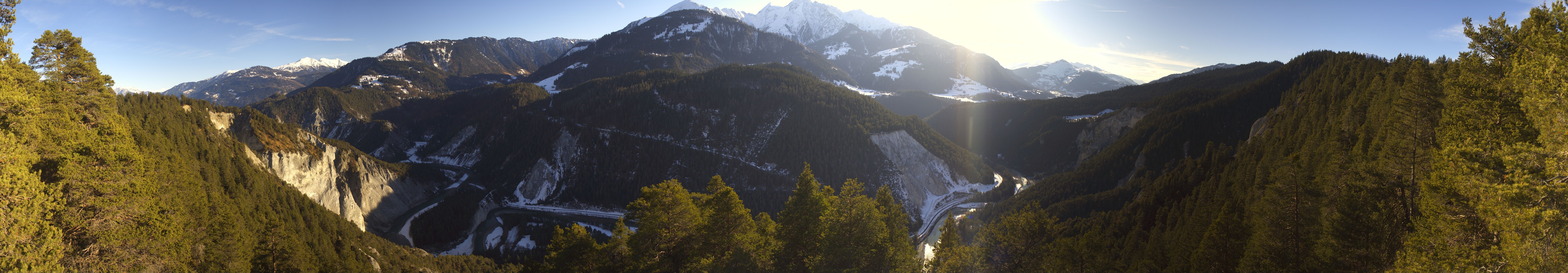 Archiv Foto Webcam Rheinschlucht - Swiss Grand Canyon