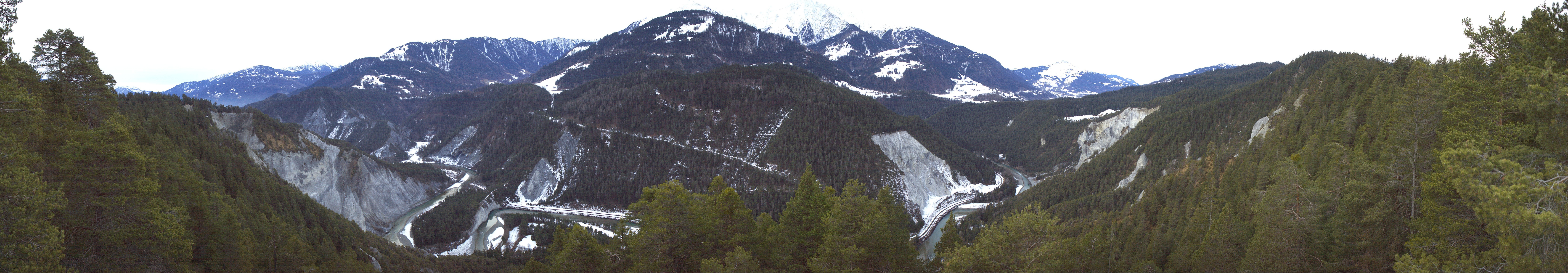 Archiv Foto Webcam Rheinschlucht - Swiss Grand Canyon