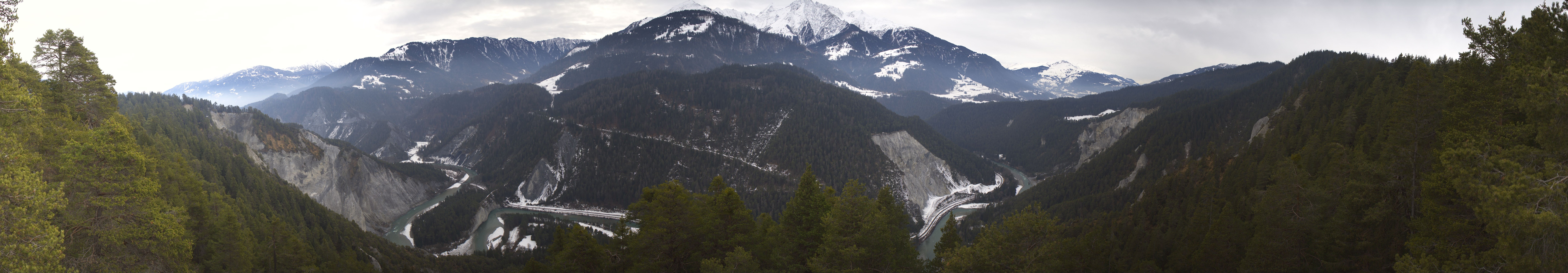 Archiv Foto Webcam Rheinschlucht - Swiss Grand Canyon