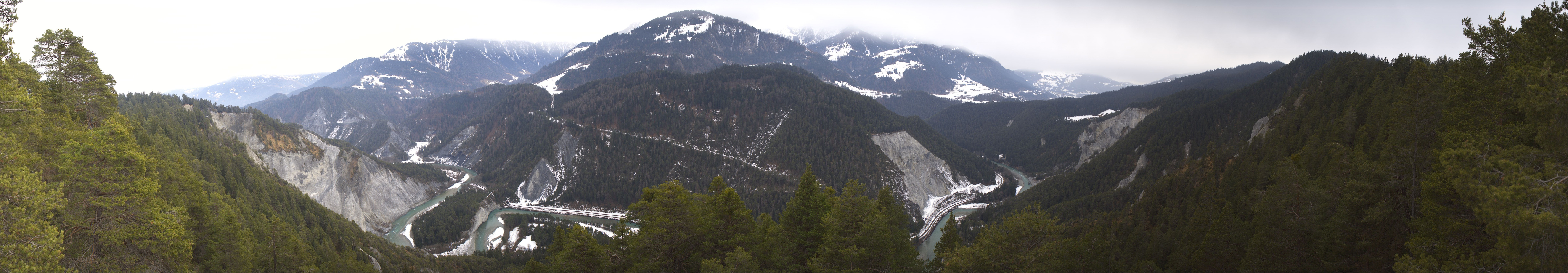 Archiv Foto Webcam Rheinschlucht - Swiss Grand Canyon