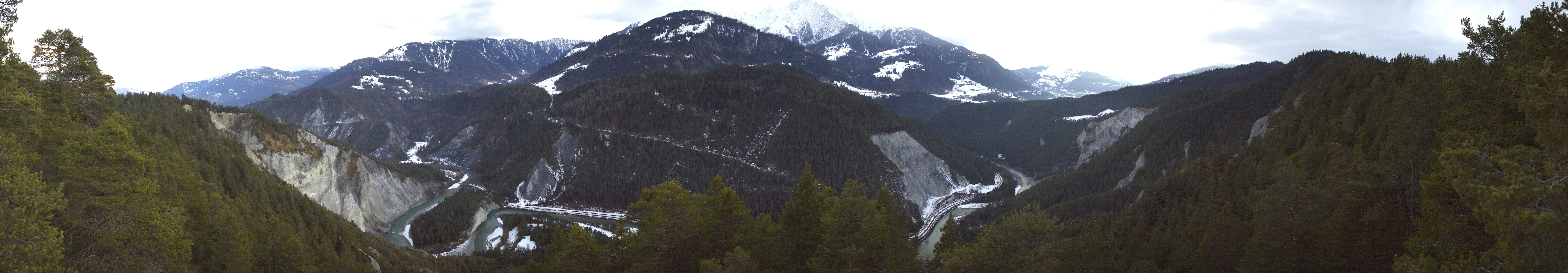 Archiv Foto Webcam Rheinschlucht - Swiss Grand Canyon