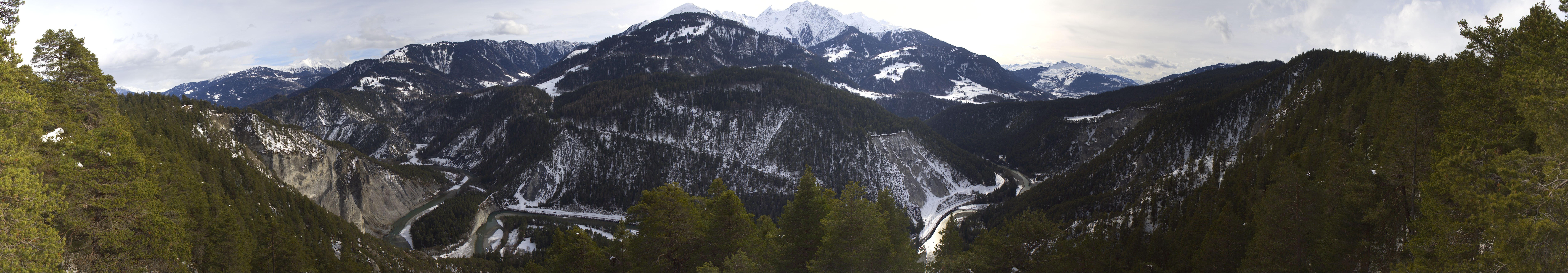 Archiv Foto Webcam Rheinschlucht - Swiss Grand Canyon