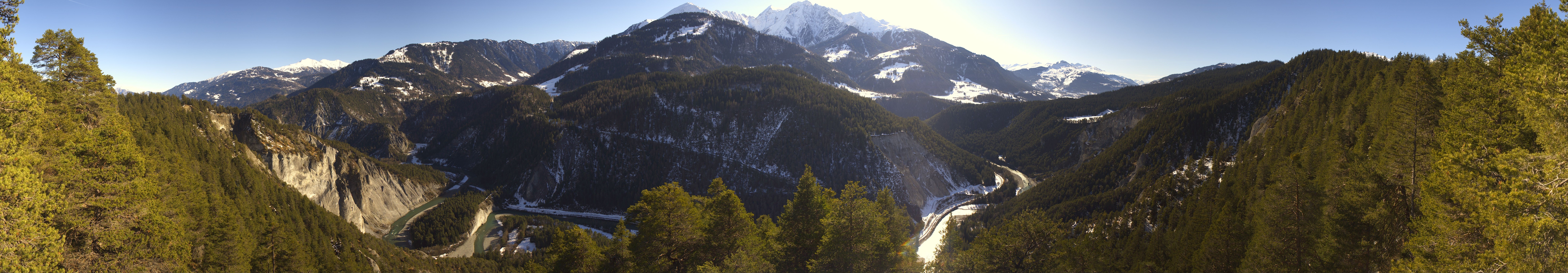 Archiv Foto Webcam Rheinschlucht - Swiss Grand Canyon