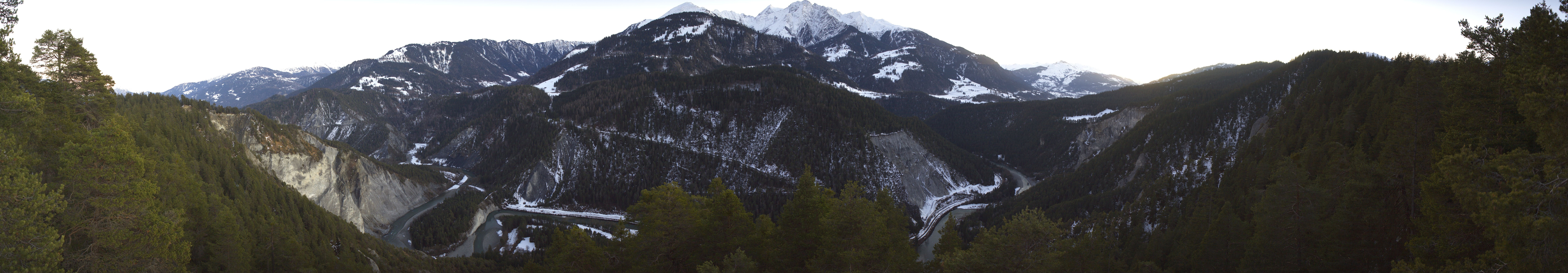 Archiv Foto Webcam Rheinschlucht - Swiss Grand Canyon