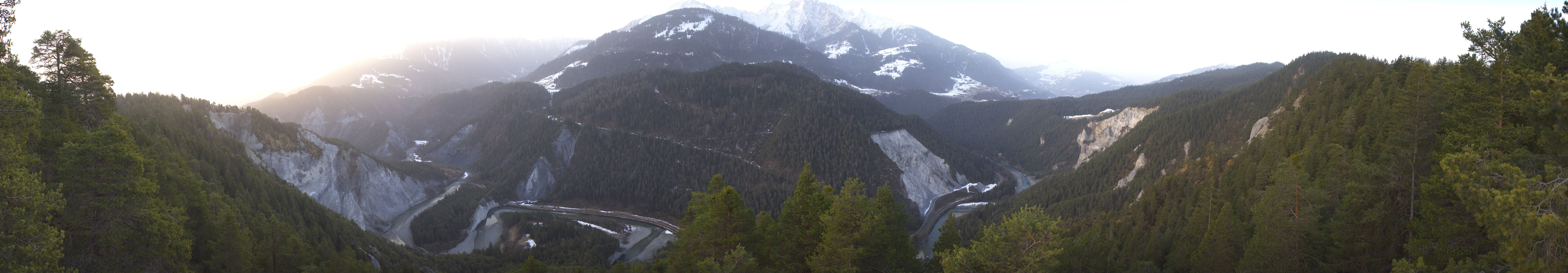 Archiv Foto Webcam Rheinschlucht - Swiss Grand Canyon