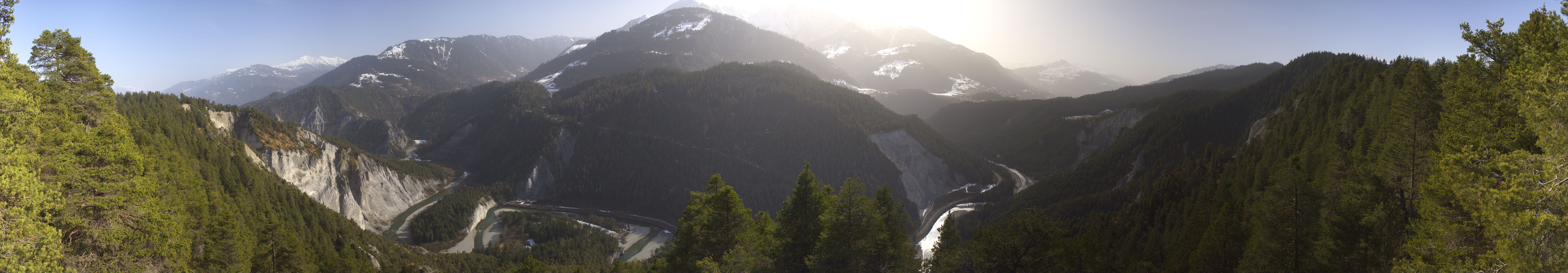 Archiv Foto Webcam Rheinschlucht - Swiss Grand Canyon