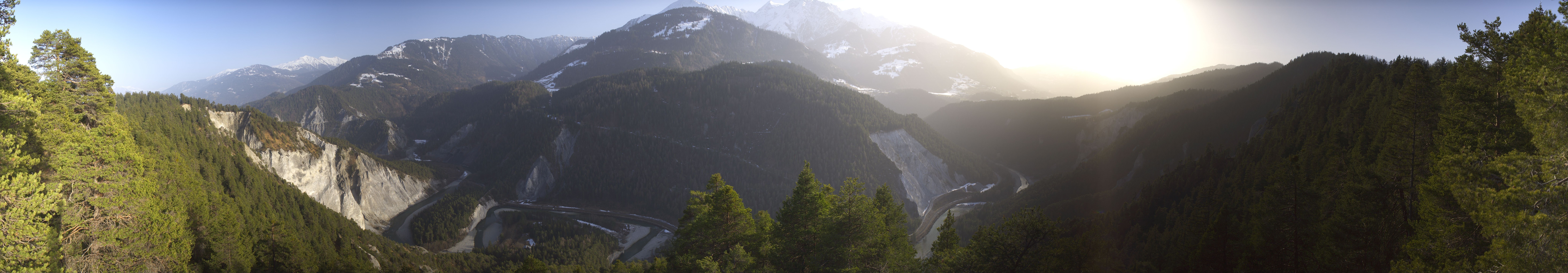 Archiv Foto Webcam Rheinschlucht - Swiss Grand Canyon