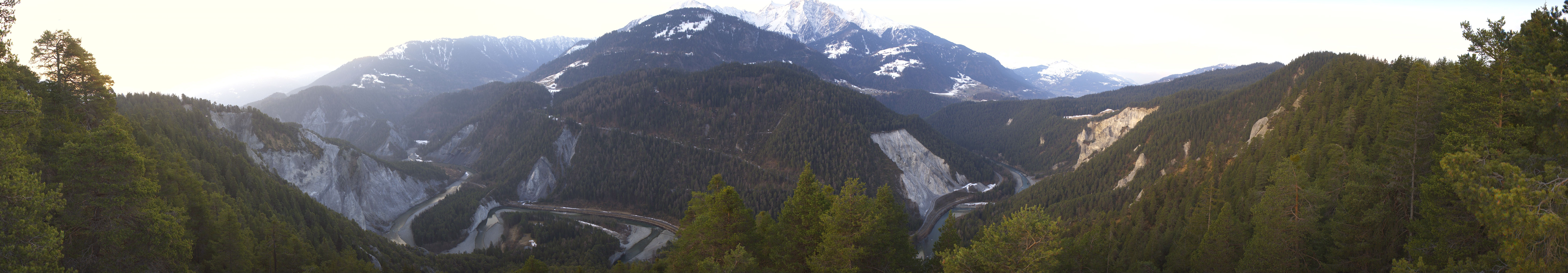 Archiv Foto Webcam Rheinschlucht - Swiss Grand Canyon