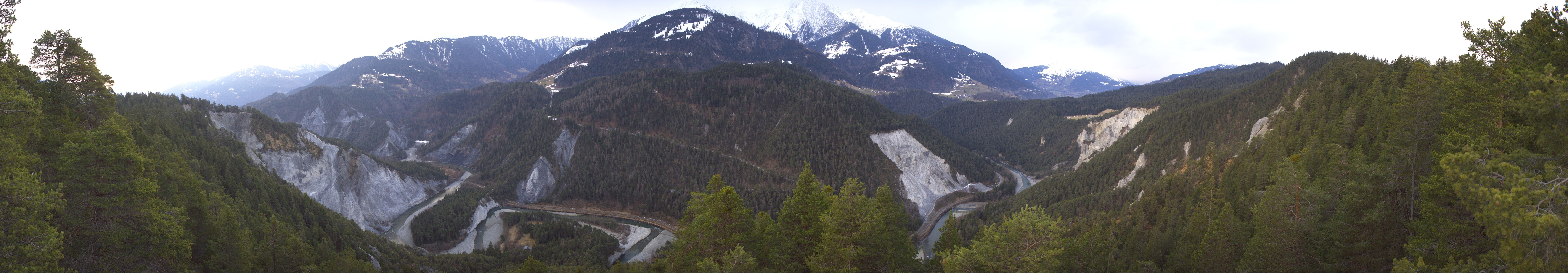 Archiv Foto Webcam Rheinschlucht - Swiss Grand Canyon