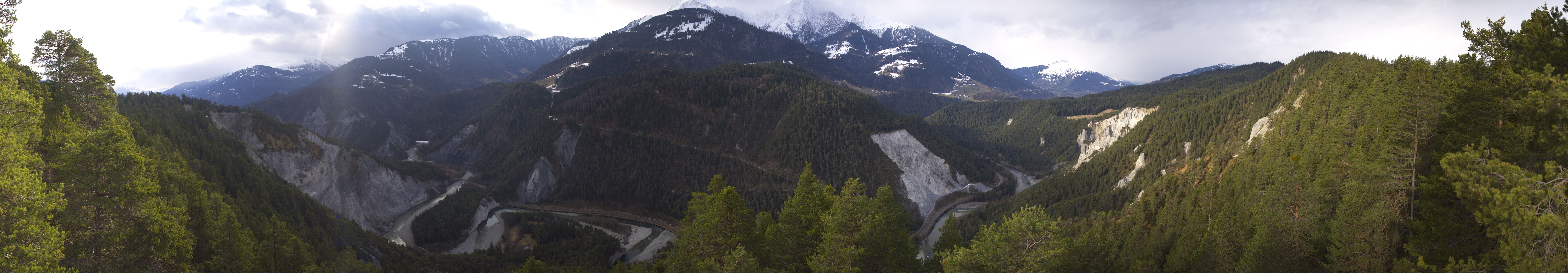Archiv Foto Webcam Rheinschlucht - Swiss Grand Canyon