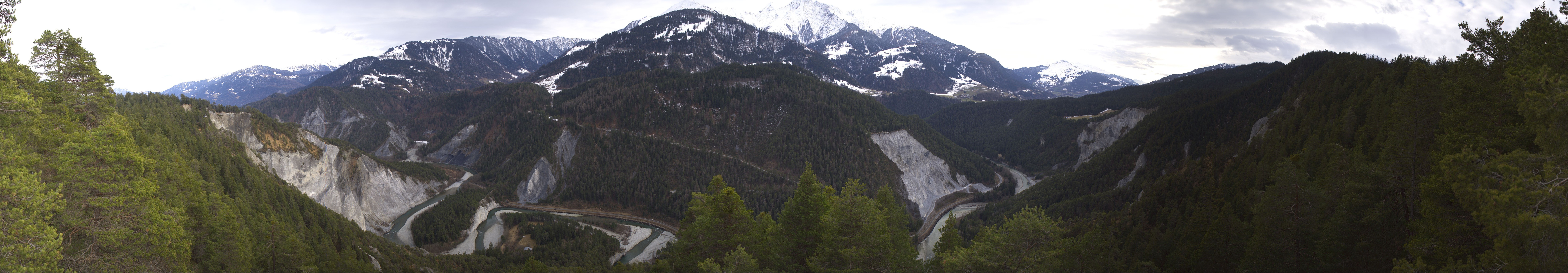 Archiv Foto Webcam Rheinschlucht - Swiss Grand Canyon
