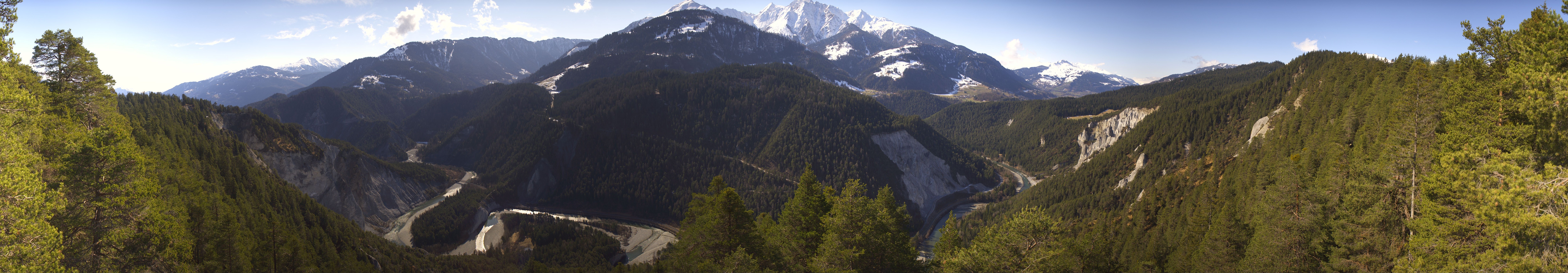 Archiv Foto Webcam Rheinschlucht - Swiss Grand Canyon