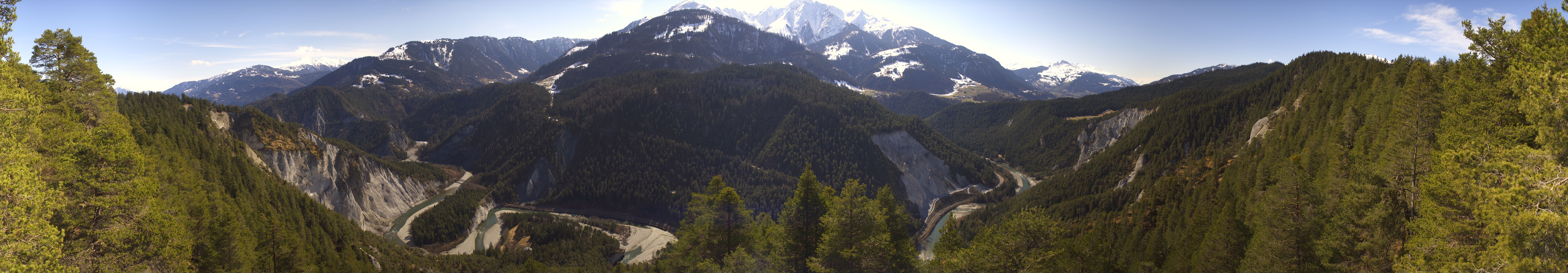 Archiv Foto Webcam Rheinschlucht - Swiss Grand Canyon