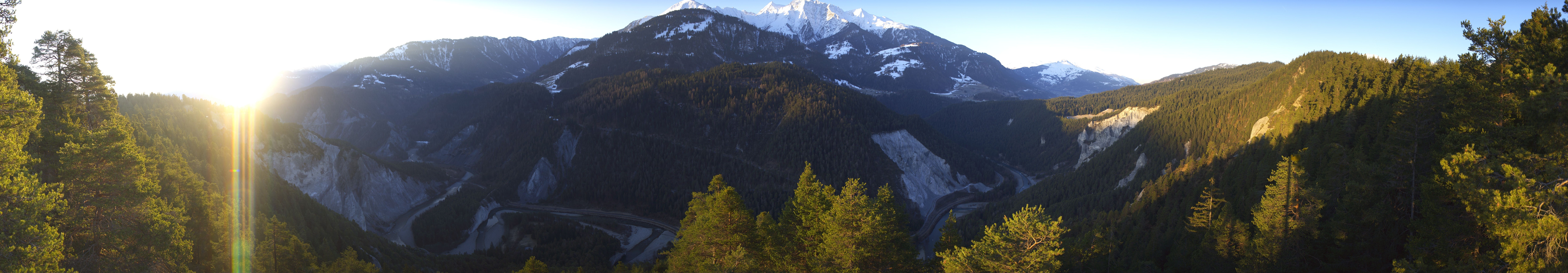 Archiv Foto Webcam Rheinschlucht - Swiss Grand Canyon