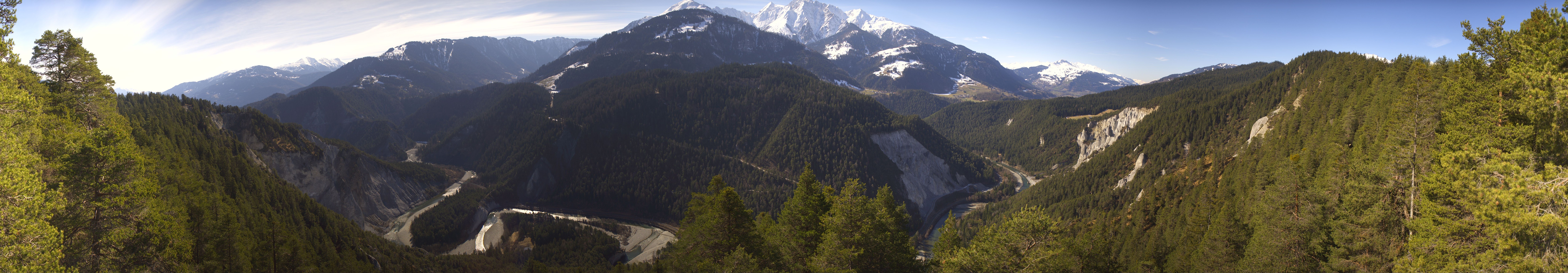 Archiv Foto Webcam Rheinschlucht - Swiss Grand Canyon