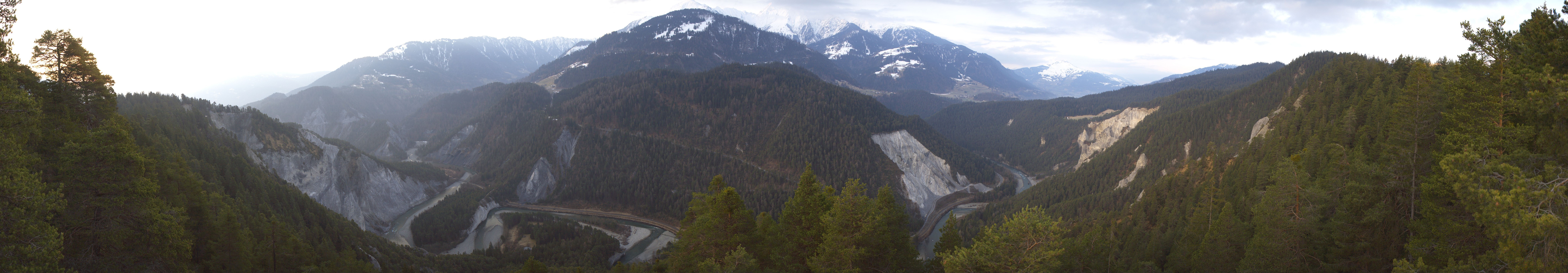 Archiv Foto Webcam Rheinschlucht - Swiss Grand Canyon