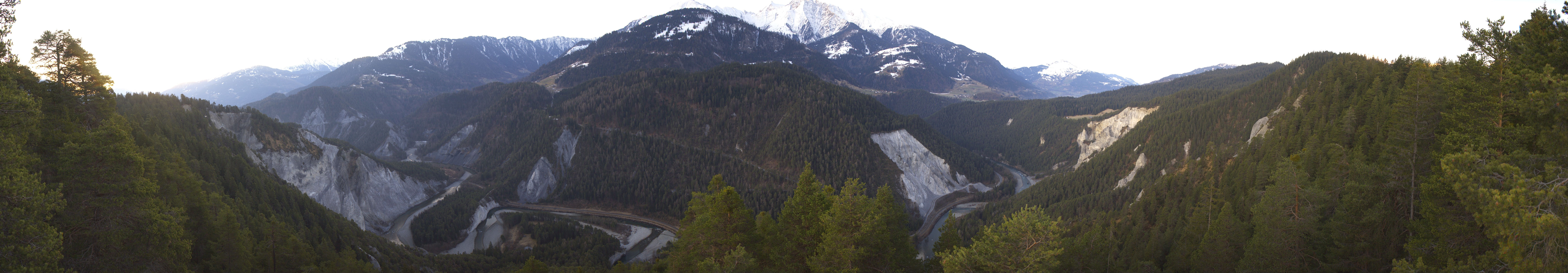Archiv Foto Webcam Rheinschlucht - Swiss Grand Canyon