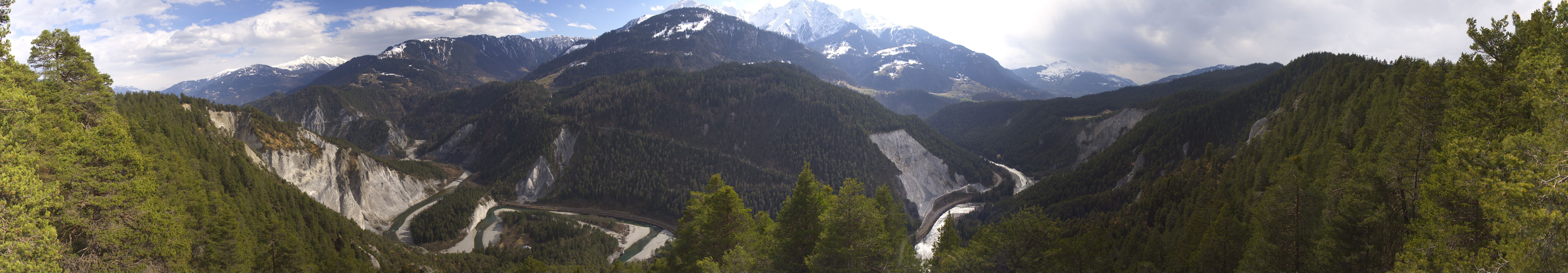 Archiv Foto Webcam Rheinschlucht - Swiss Grand Canyon
