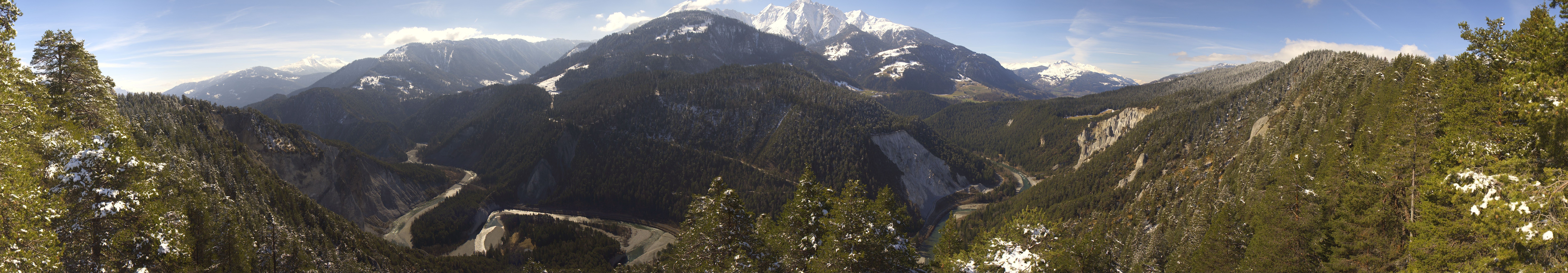 Archiv Foto Webcam Rheinschlucht - Swiss Grand Canyon