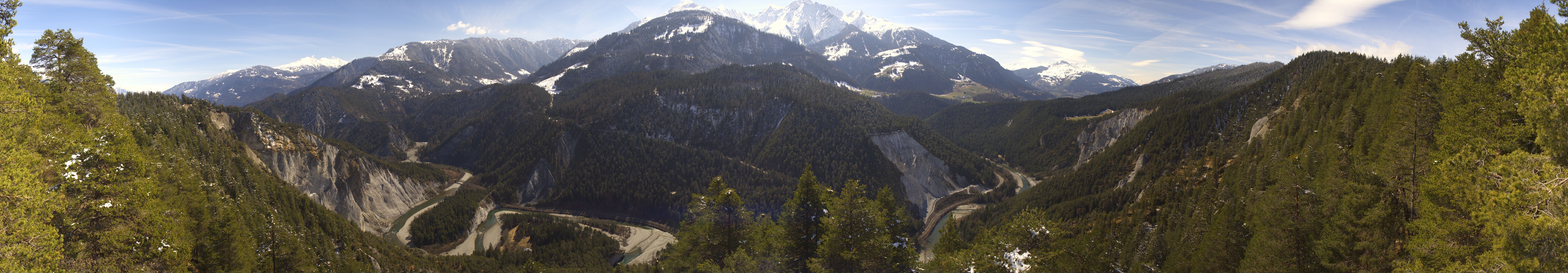 Archiv Foto Webcam Rheinschlucht - Swiss Grand Canyon