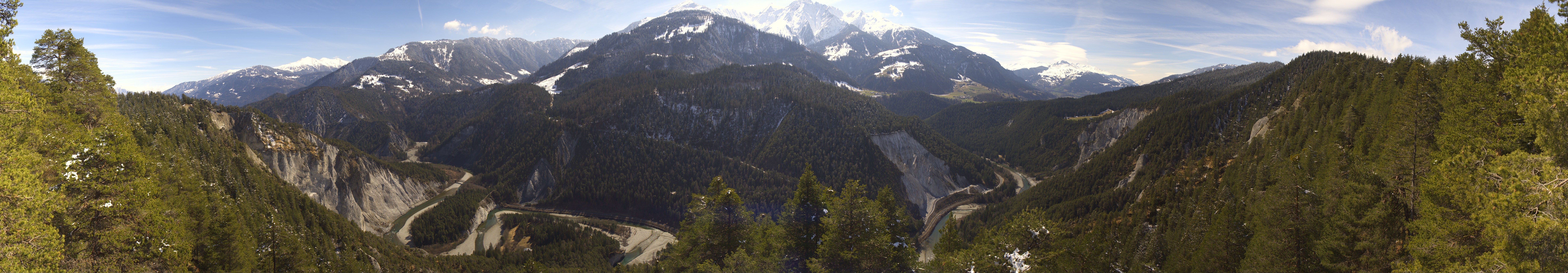 Archiv Foto Webcam Rheinschlucht - Swiss Grand Canyon