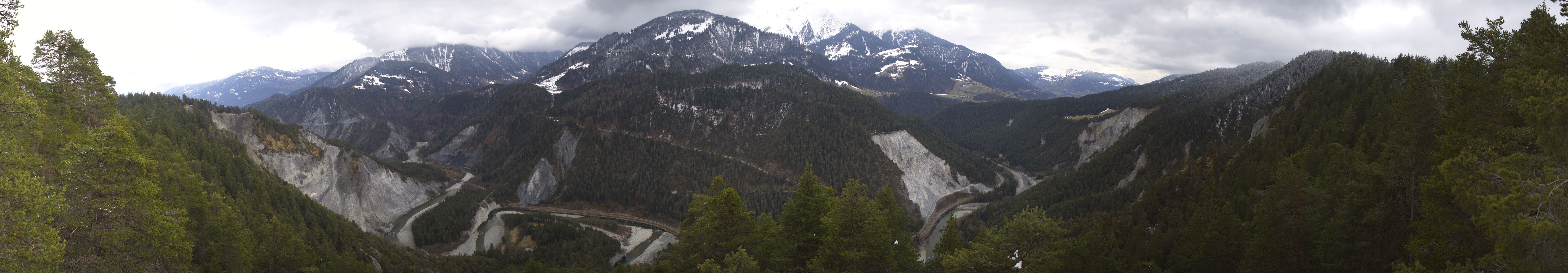 Archiv Foto Webcam Rheinschlucht - Swiss Grand Canyon