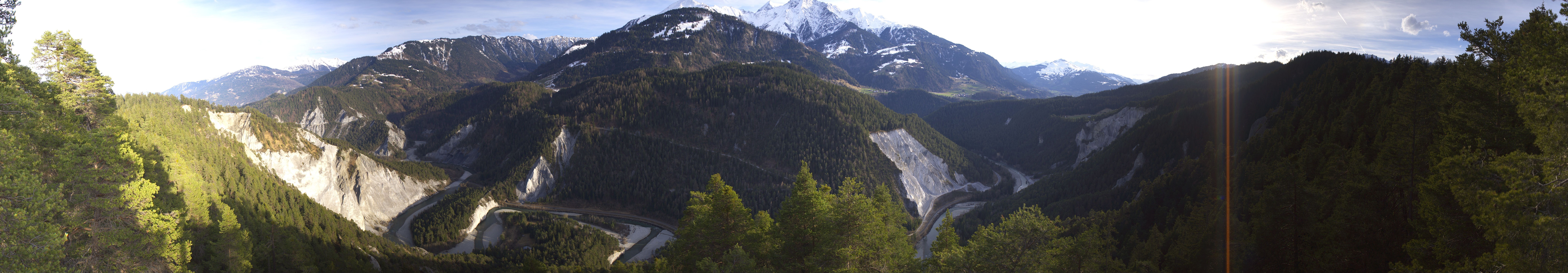 Archiv Foto Webcam Rheinschlucht - Swiss Grand Canyon
