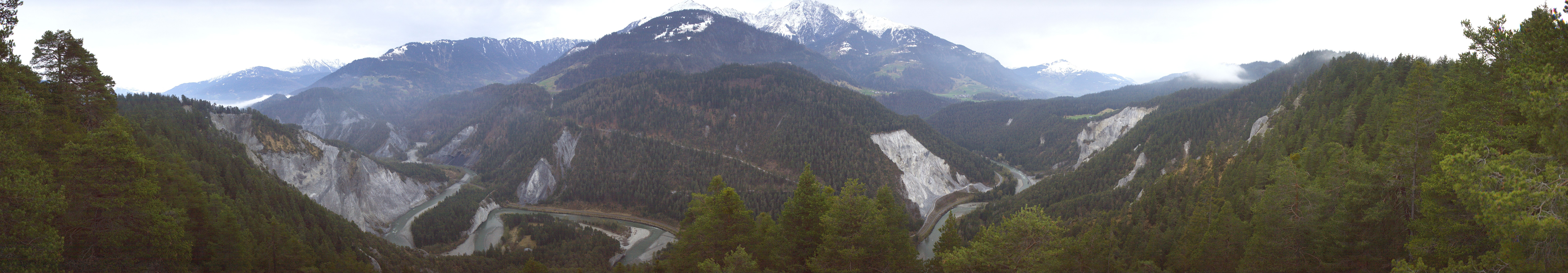 Archiv Foto Webcam Rheinschlucht - Swiss Grand Canyon