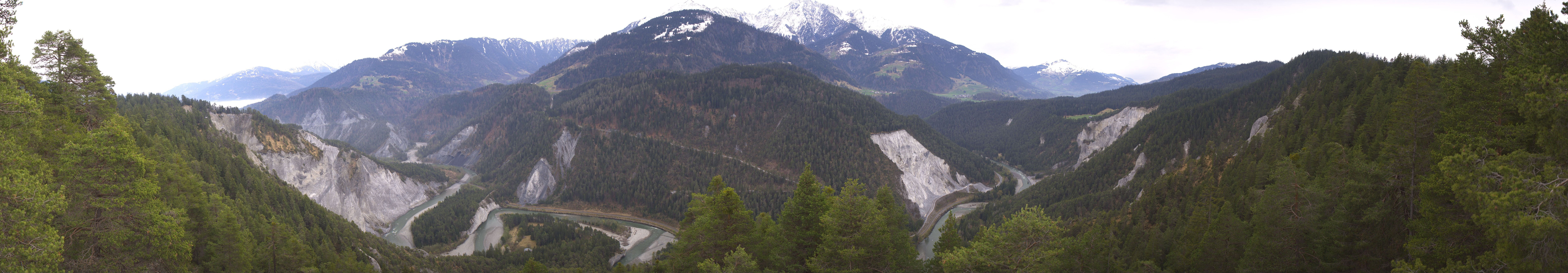 Archiv Foto Webcam Rheinschlucht - Swiss Grand Canyon