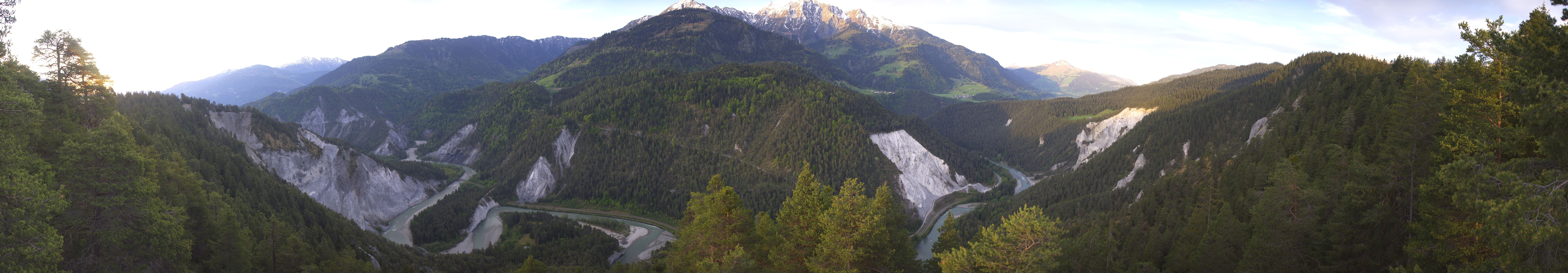 Archiv Foto Webcam Rheinschlucht - Swiss Grand Canyon