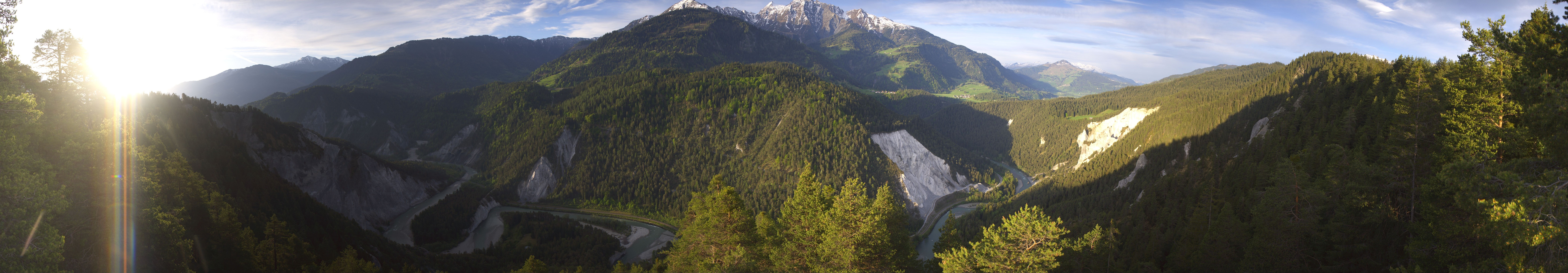 Archiv Foto Webcam Rheinschlucht - Swiss Grand Canyon