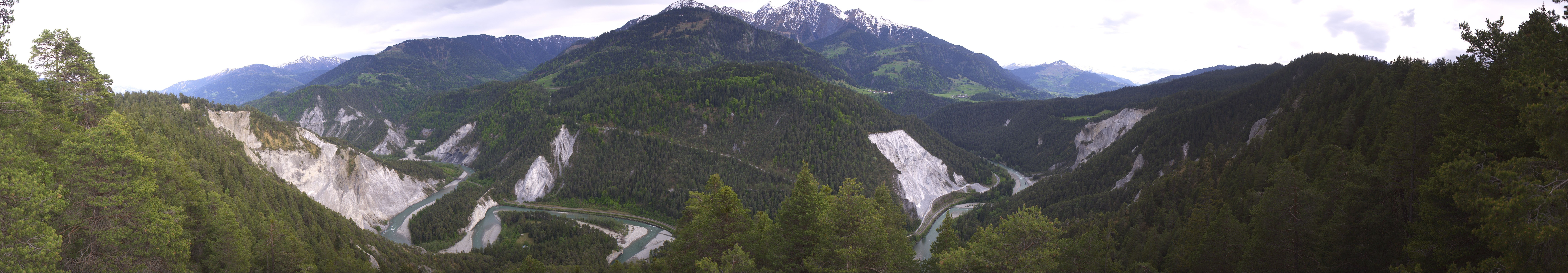 Archiv Foto Webcam Rheinschlucht - Swiss Grand Canyon