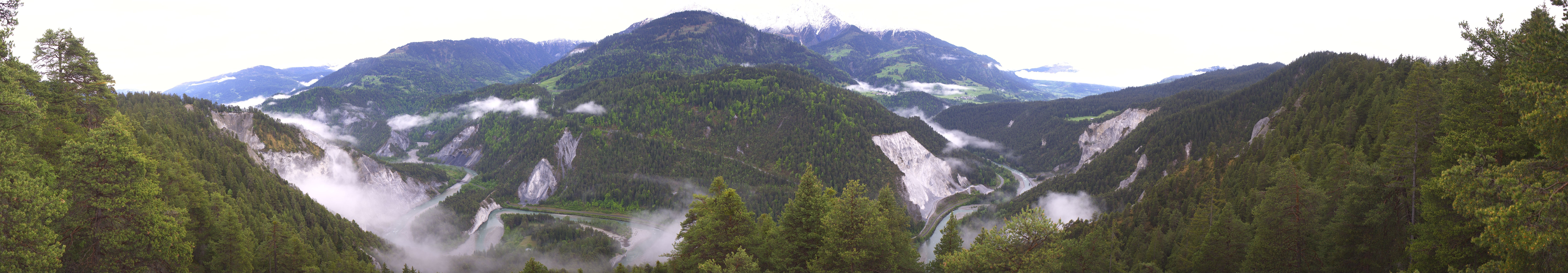 Archiv Foto Webcam Rheinschlucht - Swiss Grand Canyon