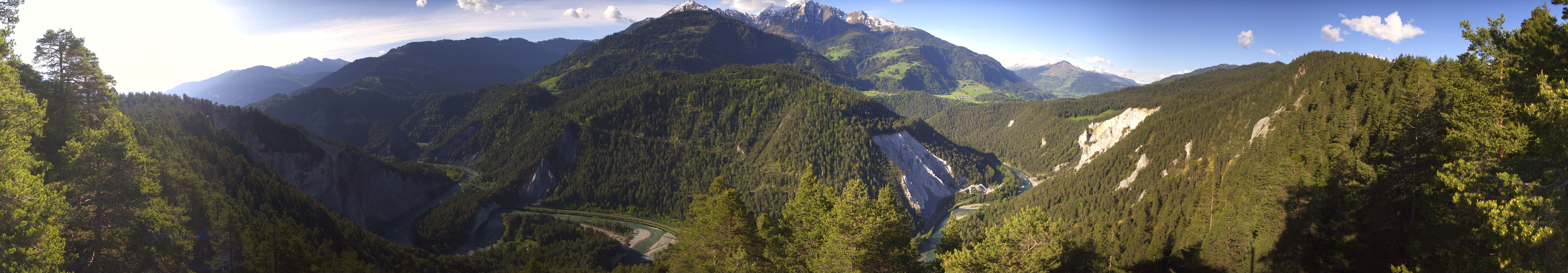 Archiv Foto Webcam Rheinschlucht - Swiss Grand Canyon