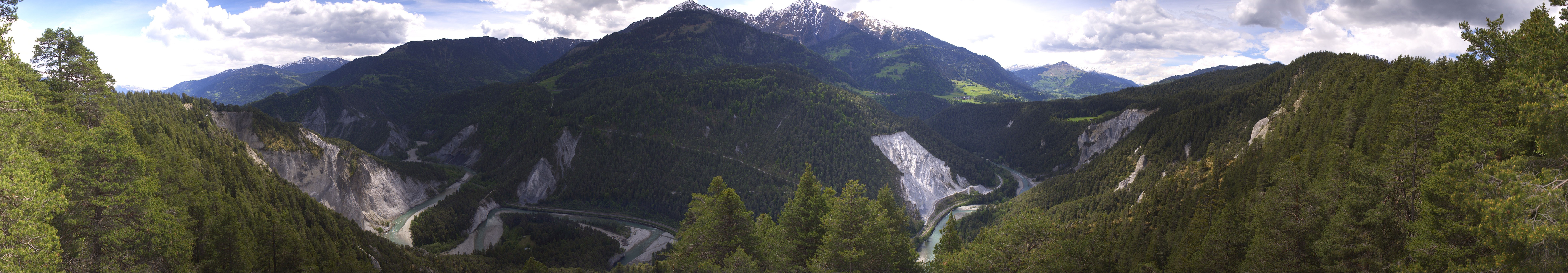 Archiv Foto Webcam Rheinschlucht - Swiss Grand Canyon