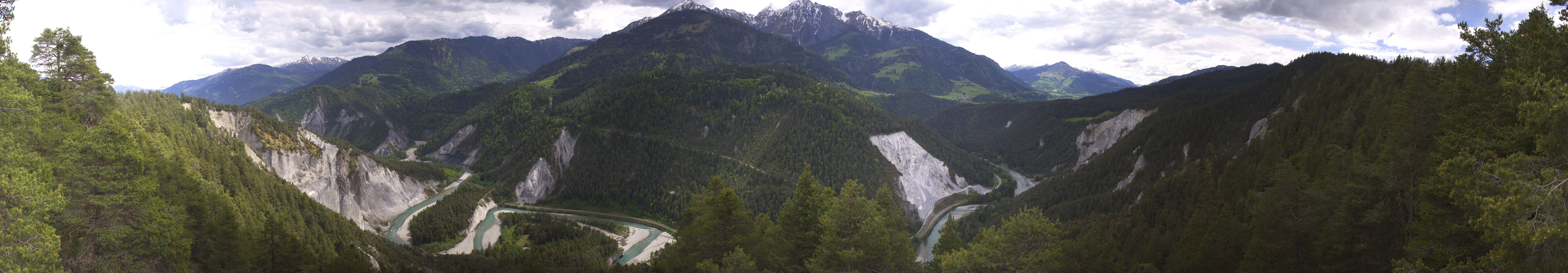 Archiv Foto Webcam Rheinschlucht - Swiss Grand Canyon