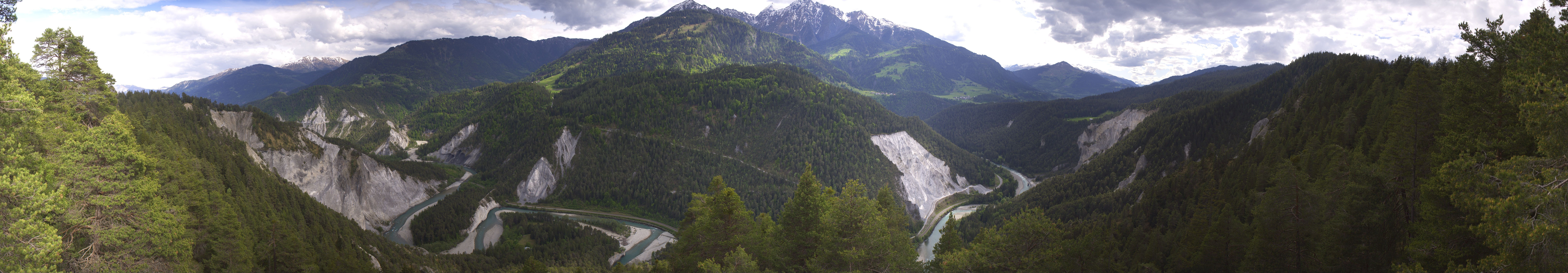 Archiv Foto Webcam Rheinschlucht - Swiss Grand Canyon