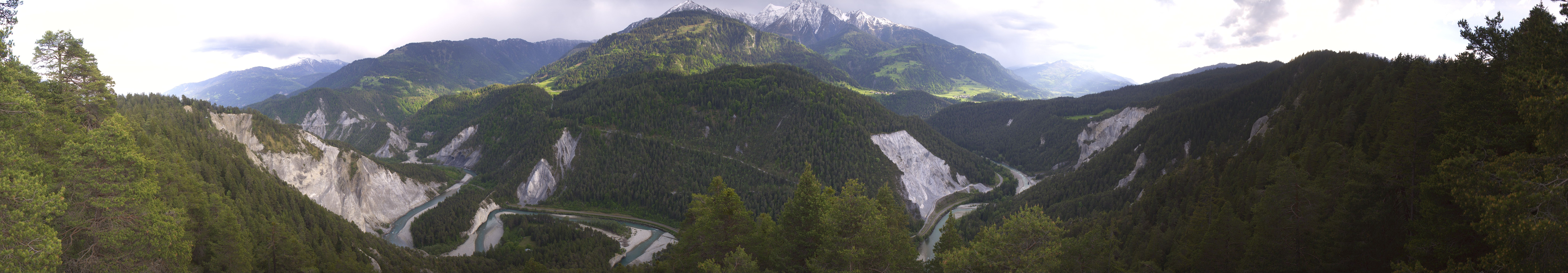 Archiv Foto Webcam Rheinschlucht - Swiss Grand Canyon