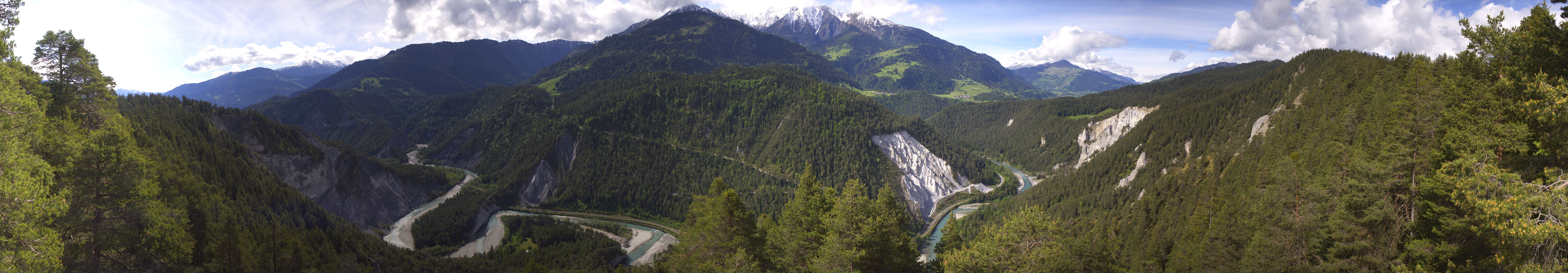 Archiv Foto Webcam Rheinschlucht - Swiss Grand Canyon