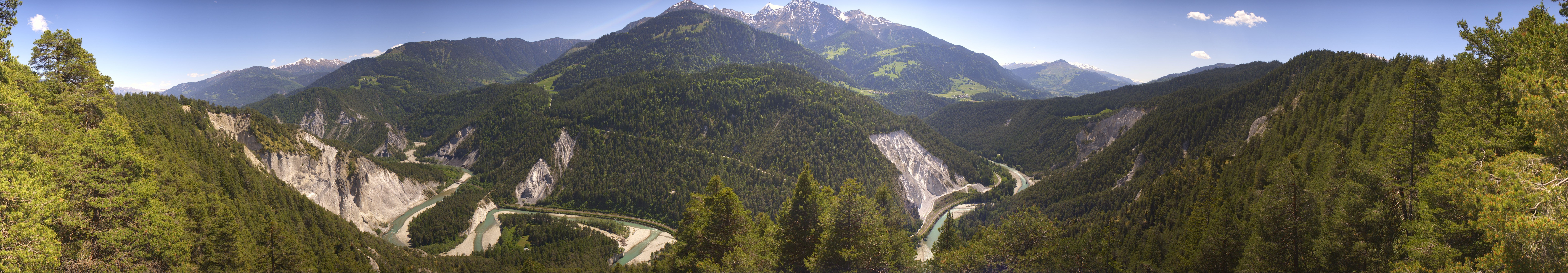 Archiv Foto Webcam Rheinschlucht - Swiss Grand Canyon