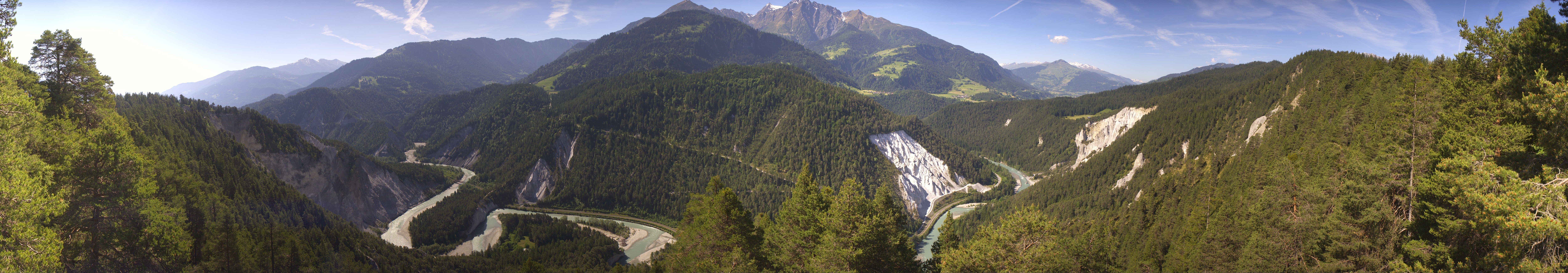 Archiv Foto Webcam Rheinschlucht - Swiss Grand Canyon