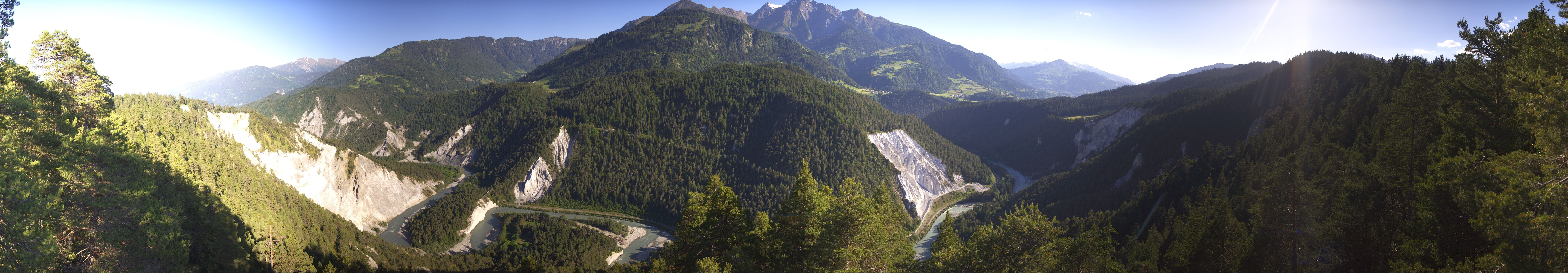 Archiv Foto Webcam Rheinschlucht - Swiss Grand Canyon