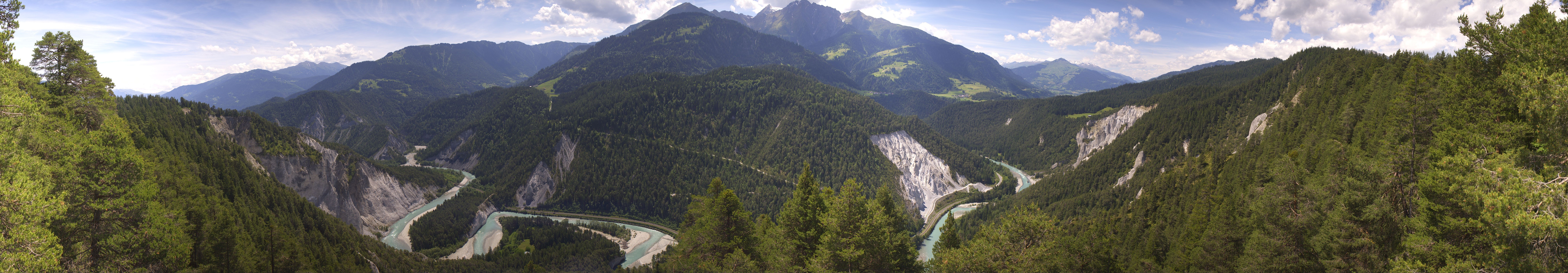 Archiv Foto Webcam Rheinschlucht - Swiss Grand Canyon