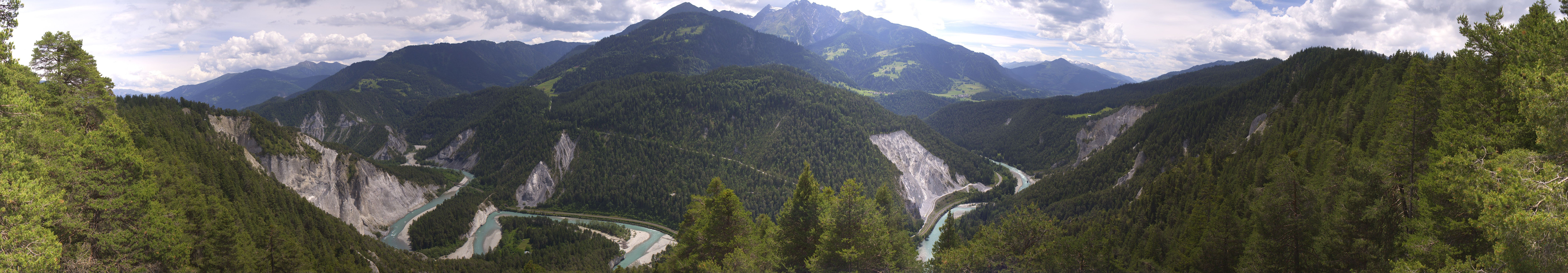 Archiv Foto Webcam Rheinschlucht - Swiss Grand Canyon
