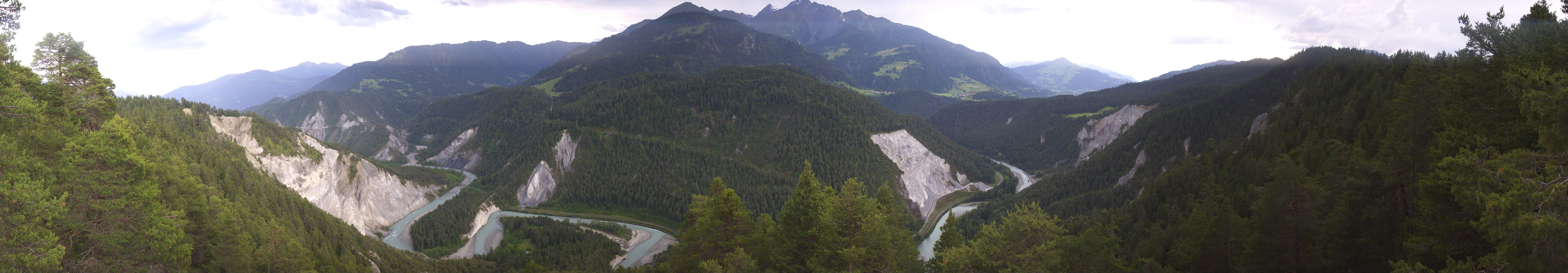 Archiv Foto Webcam Rheinschlucht - Swiss Grand Canyon